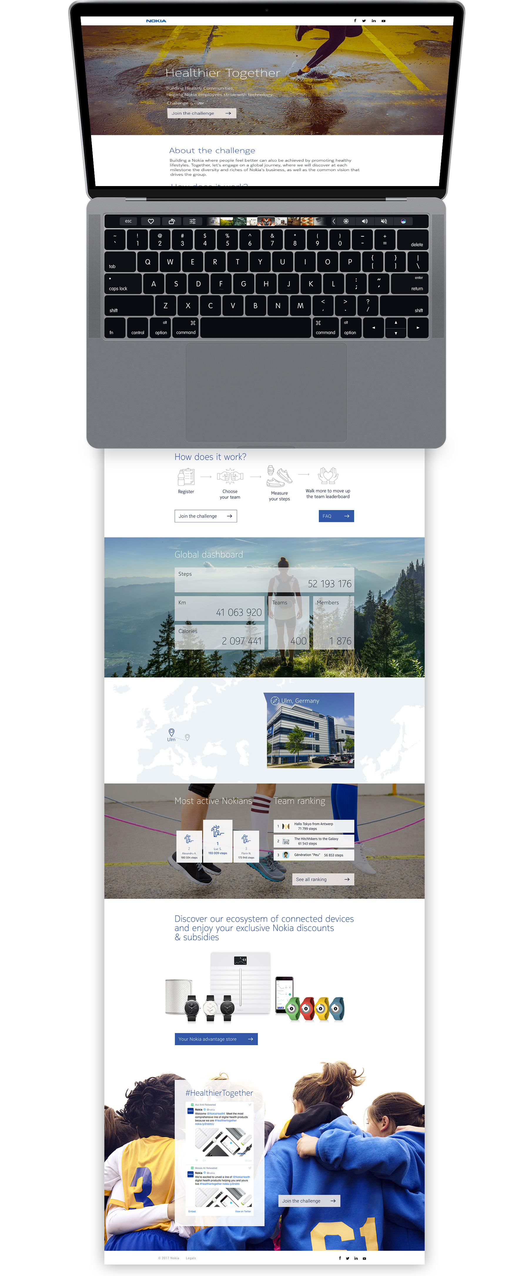 Nokia Healthier Together - webdesign et developpement web Sharing Agency