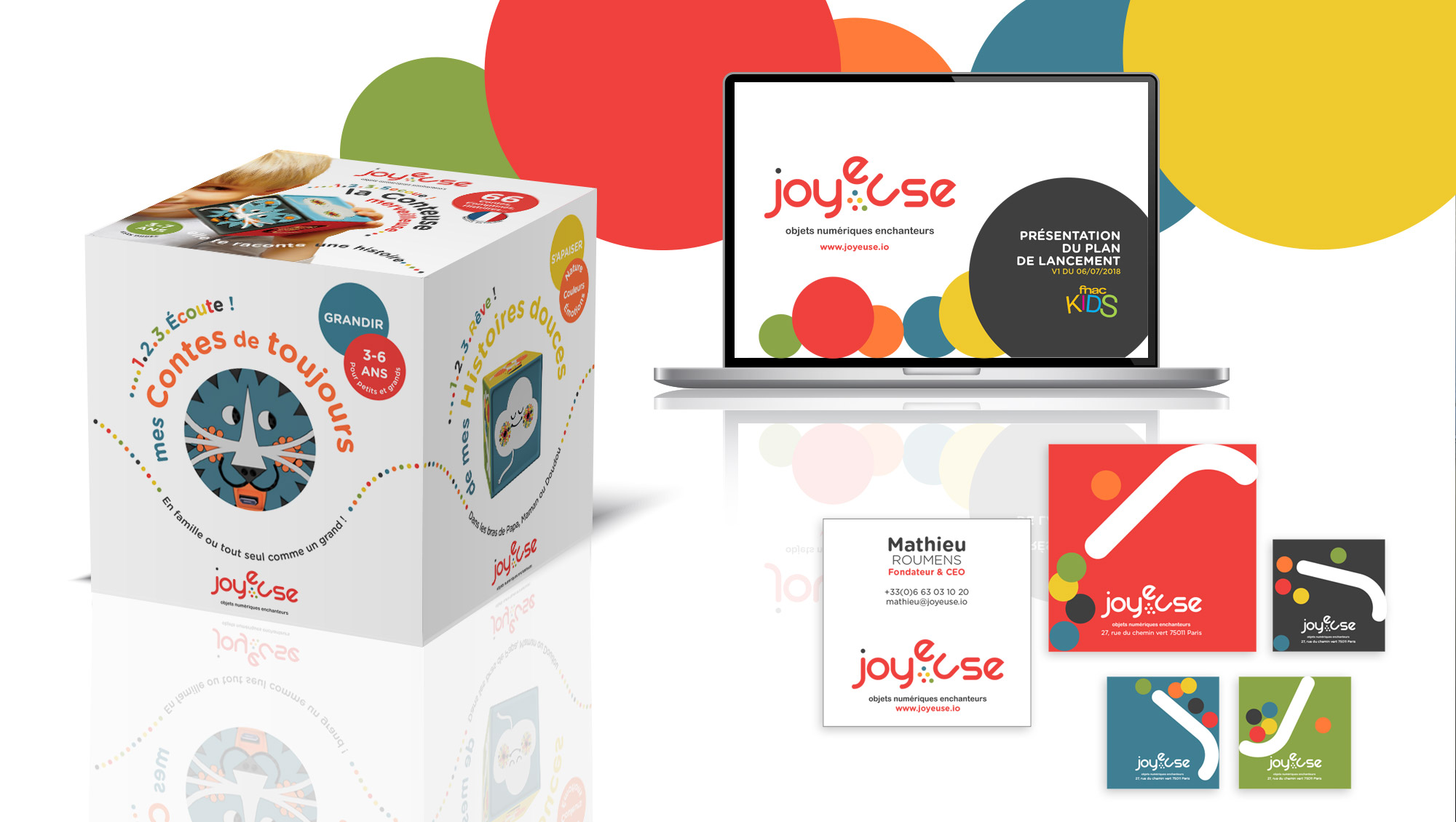 Sharing Agency - Logo et charte graphique pour Joyeuse - la première conteuse numérique